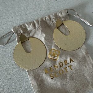 Kendra Scott Gold Statement Earrings